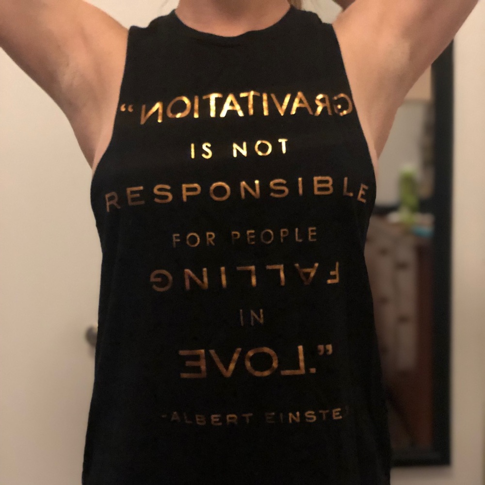 Forever 21 muscle tank size small black